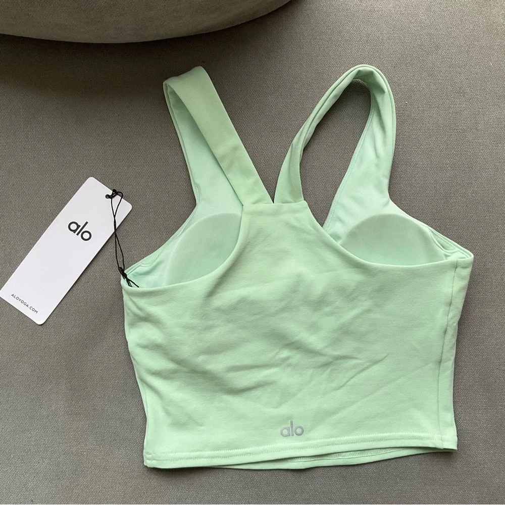 Alo Yoga Airbrush Real Bra Tank Spearmint XS